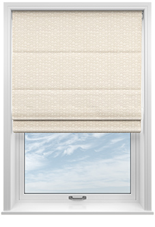 Rolling Hills Velvet, Natural - Twist&Fit Roman Blind
